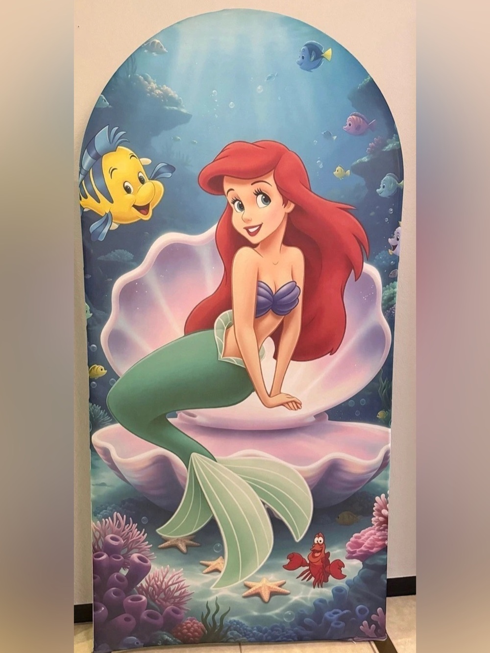 The Little Mermaid Arch Backdrop Cover